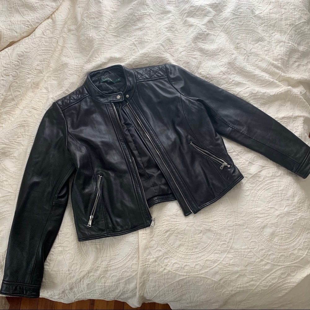 Ralph Lauren Leather Jacket - Large